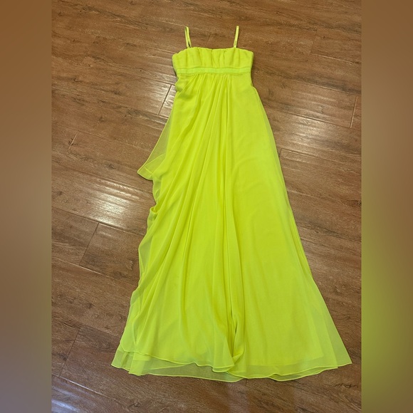 BCBGMaxAzria Vibrant Yellow Strapless Gown - Picture 1 of 7